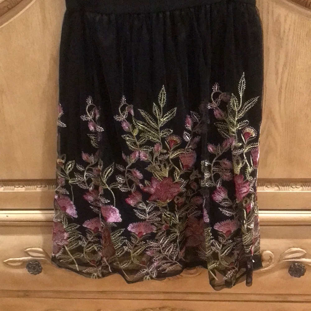 Floral design flowy skirt